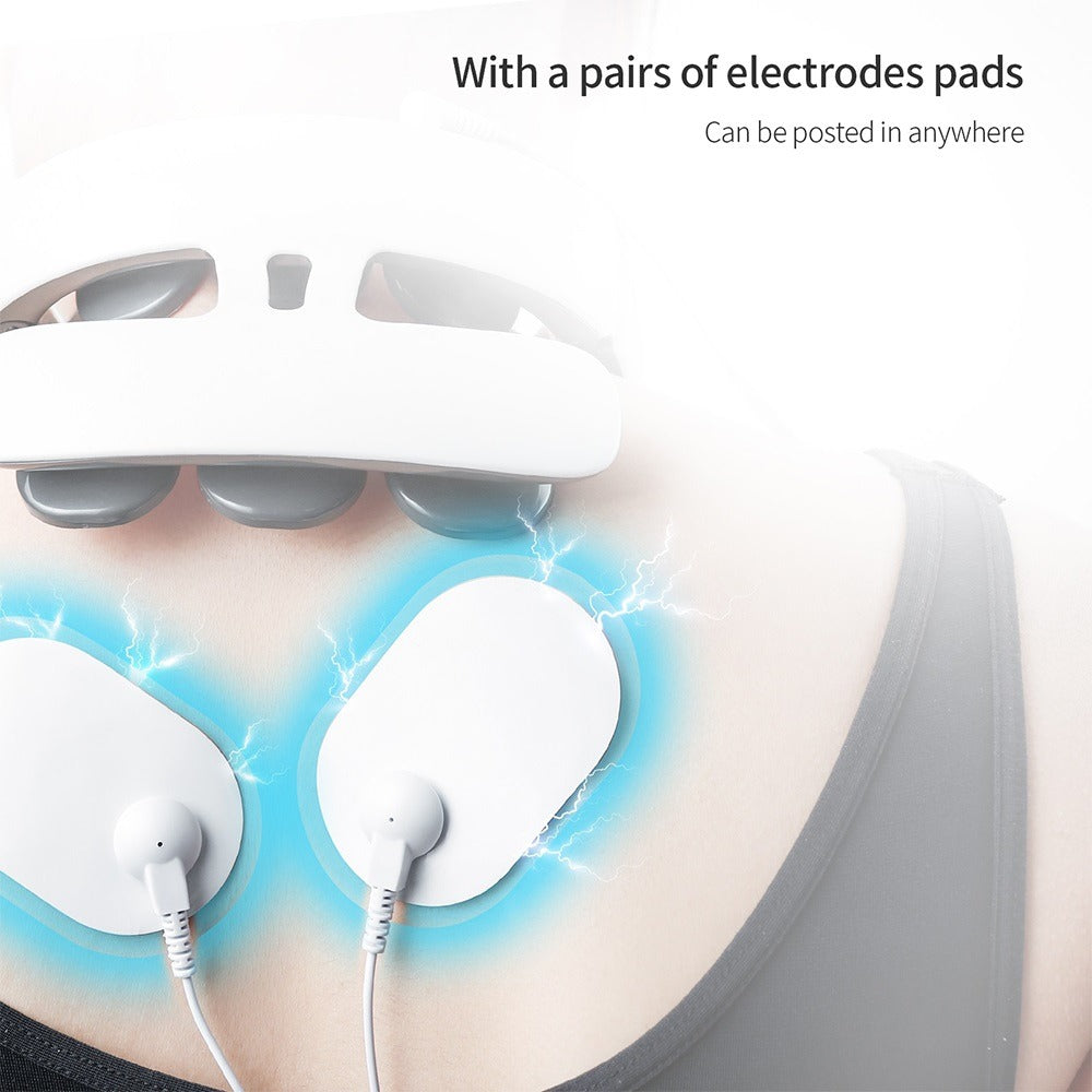 6 Heads Smart Electric Neck and Back Pulse Massager - Wellspines