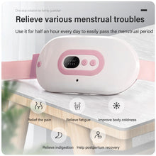 Load image into Gallery viewer, Relieve Menstrual Pain Abdominal Heating Massage Warm Palace Belt Electric Heating Uterus Acupoints Vibrating Waist Massager
