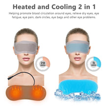 Load image into Gallery viewer, Lavender Heated Eye Mask for Sleeping USB Heated Eye Mask Warm Steam Dry Eye Mask Electric Temperature Heating Hot Eye Mask
