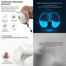 Load image into Gallery viewer, Electric Neck Massager U Shaped Pillow Multifunctional Portable Shoulder Cervical Massager Kneading Heating Neck Support Pillow
