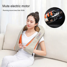 Load image into Gallery viewer, U Shape Electrical Shiatsu Back Shoulder Body Neck Massager l Infrared Heated Kneading Car Home Massager l Multifunctional Shawl
