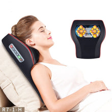 Load image into Gallery viewer, Neck Massager l Car Home Cervical Shiatsu Massage l Shoulder Back Waist Body Electric Massage Pillow Cushion l Relieve Pain
