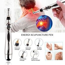 Load image into Gallery viewer, Electric 5 Head Acupuncture Pen l 9 Gear Speed Laser Meridian Pen l Electronic Acupuncture Therapy Massager l Body Massage l Pain Relief
